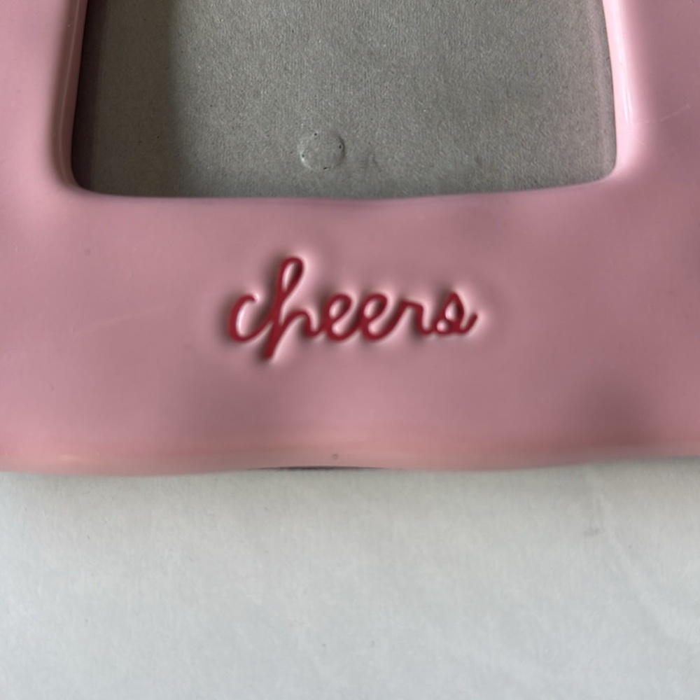 💕Rae Dunn Cheers Pink Picture Frame 4x6 - Picture 2 of 3